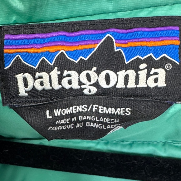 Patagonia Womens Teal Down Sweater Hoody - Picture 3 of 4
